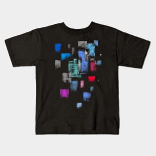 Used cube color pattern Kids T-Shirt